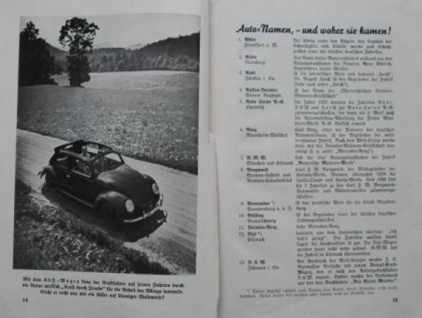 Schur "Das Autobuch für den Pimpfen" Vehicle-History for young people 1942 (9748)
